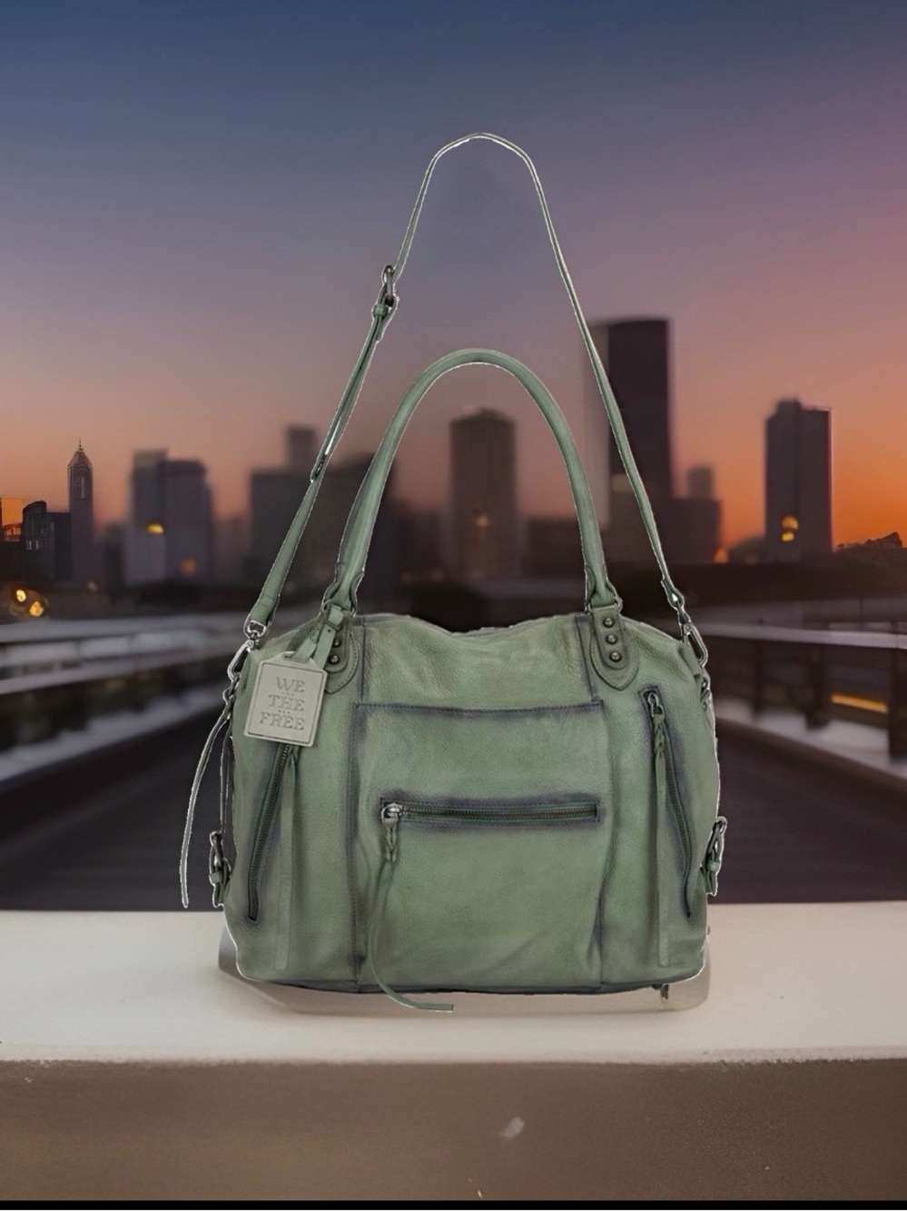 We the Free Sage Green Emerson Bag